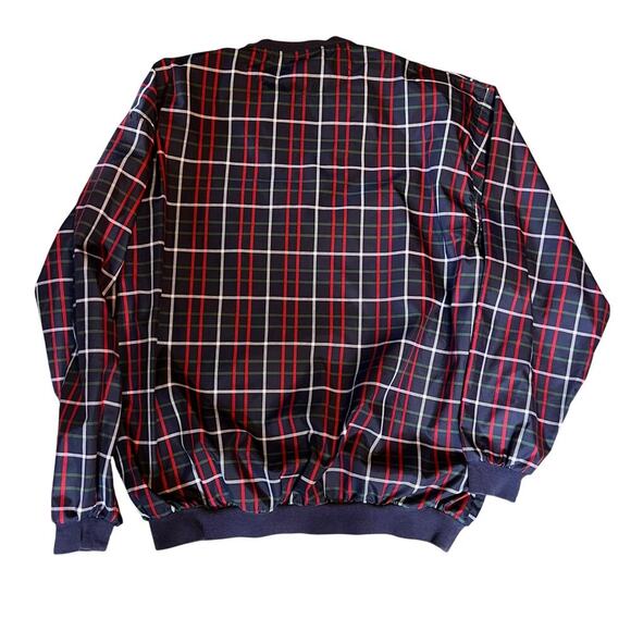 Pivot Rules Men’s Blue/Red/White Plaid 1/4 Zip Pullover.  Size XXL - Picture 2 of 6